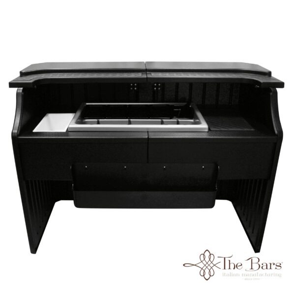 Barra de bar portátil Workstation 175 cm, ABS y policarbonato