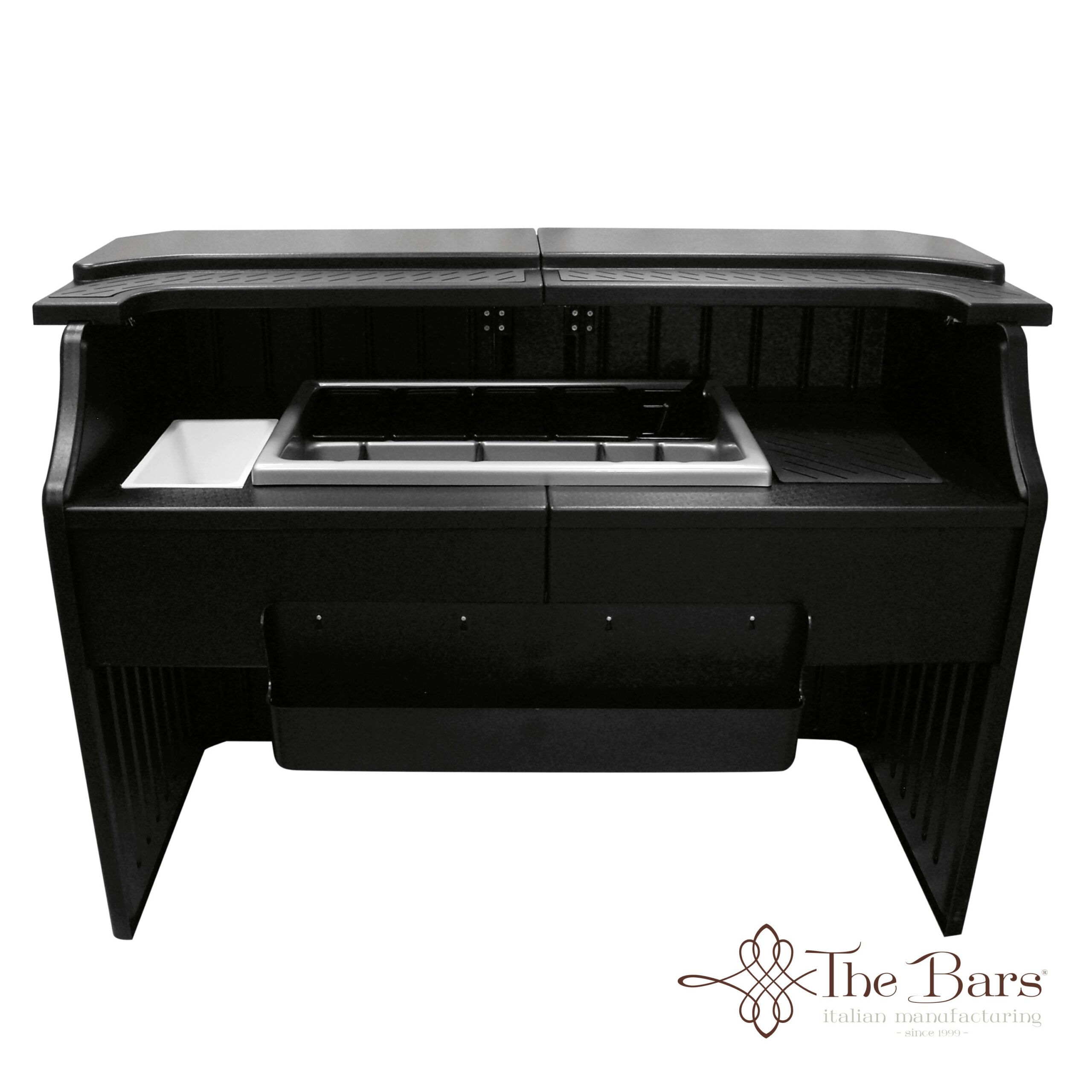 Barra de bar portátil Workstation 175 cm, ABS y policarbonato