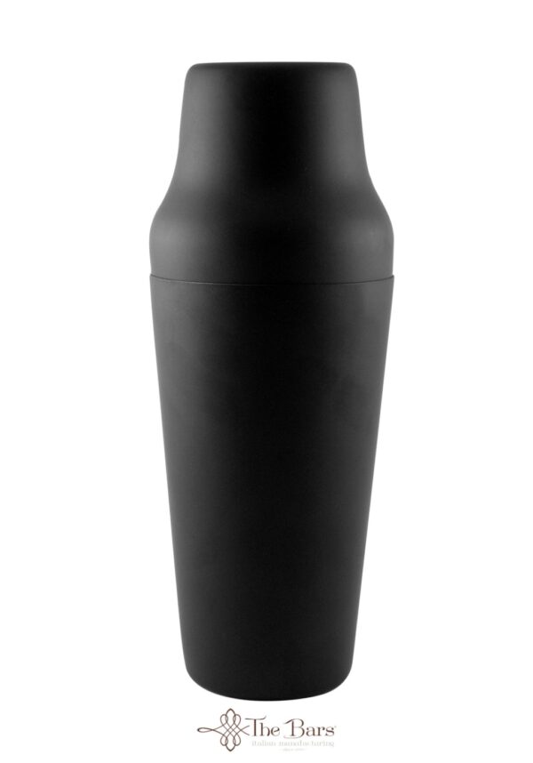 Coctelera parisina negra mate 90 cl, acero inoxidable