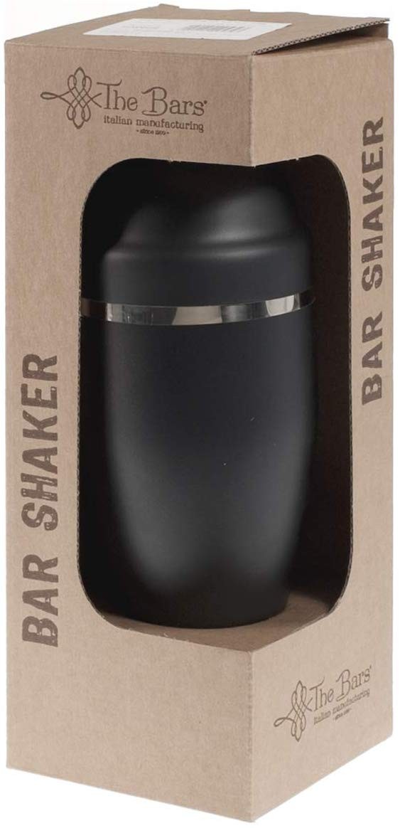 Coctelera cobbler negra mate 50 cl, acero inoxidable - Imagen 3