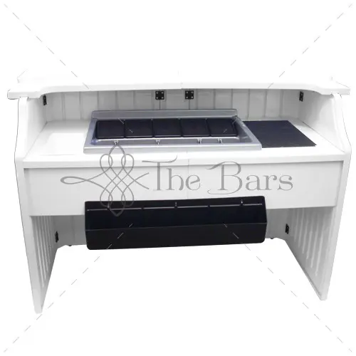 Barra de bar portátil Workstation 175 cm, ABS y policarbonato - Imagen 3