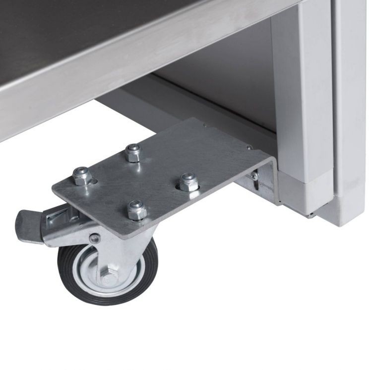 Ruedas escamoteables Comfort con freno, 7,5 cm - Imagen 2
