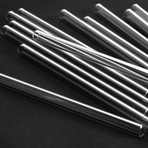 Pajitas de vidrio borosilicato reutilizables, 15 o 21 cm, pack de 12