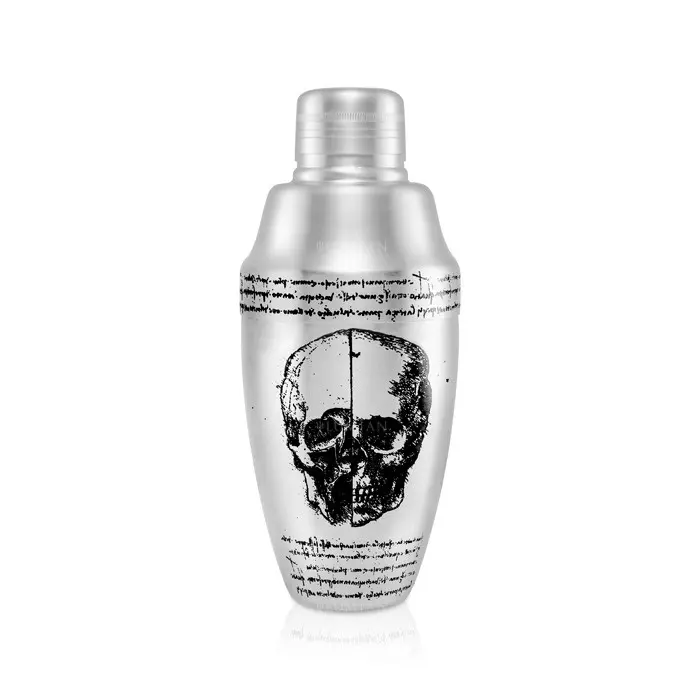 Coctelera cobbler Leonardo Kenta Lumian 500 ml, acero inoxidable grabado a mano