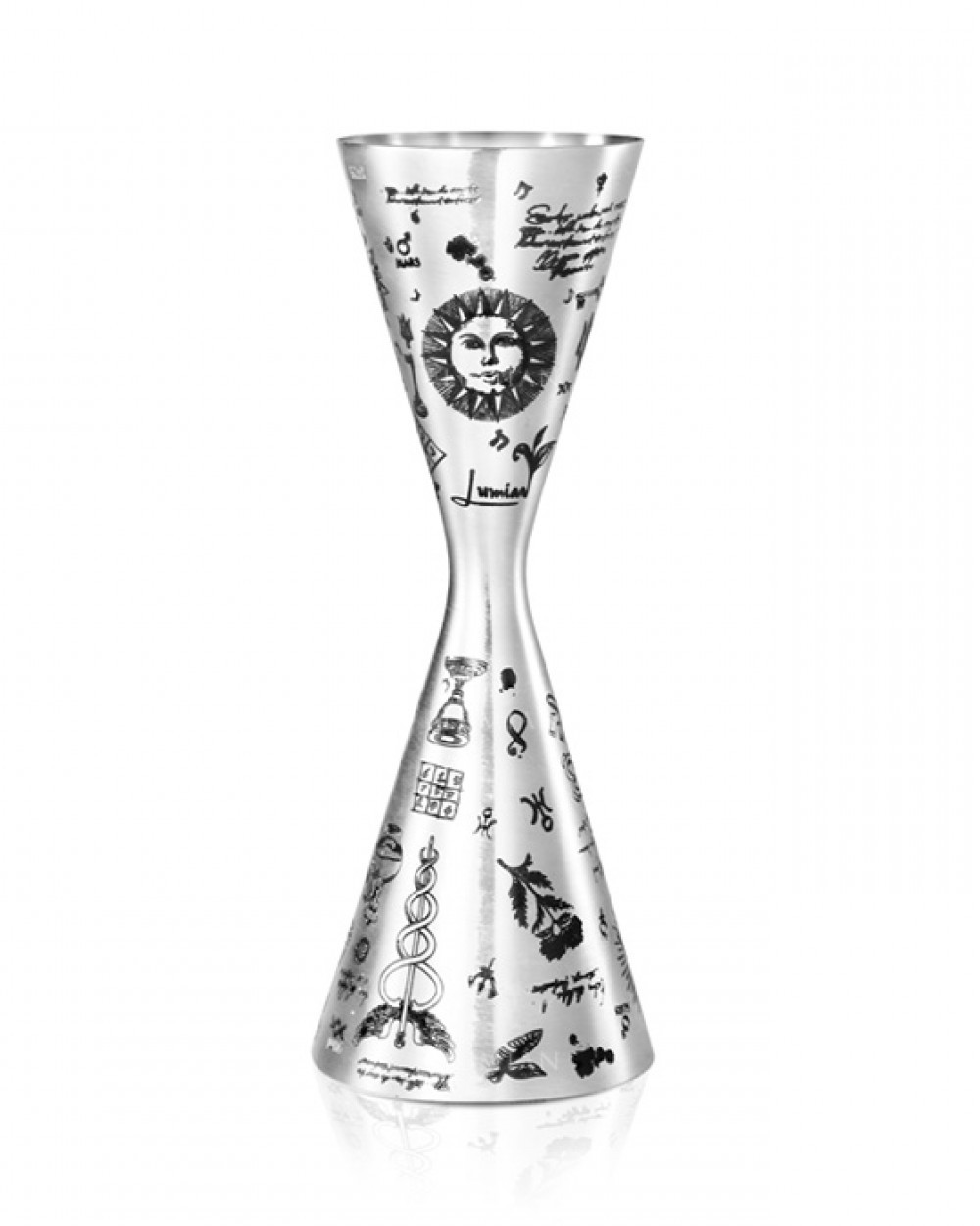 Jigger Alchemy graduado por dentro, acero inoxidable, 30/45, 30/60 y 60/90 ml