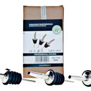 Pico vertedor metálico The Bars, acero inoxidable, pack de 12
