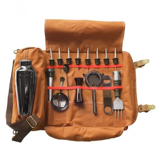 Kit de coctelería Minerva Lumian, 10 piezas con roll up - Imagen 8