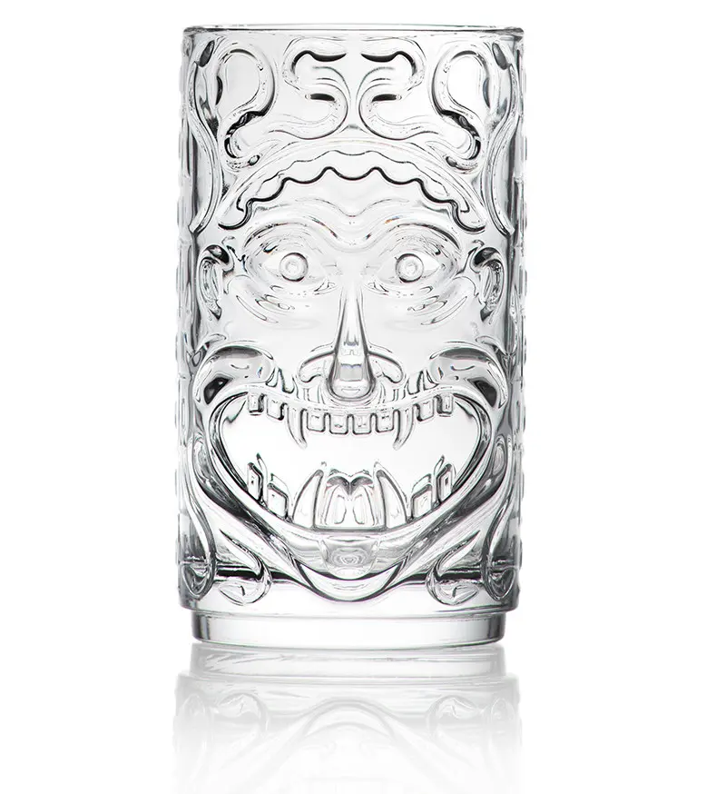 Taza tiki Etruria 45 cl, máscara de Medusa, pack de 4 - Imagen 2