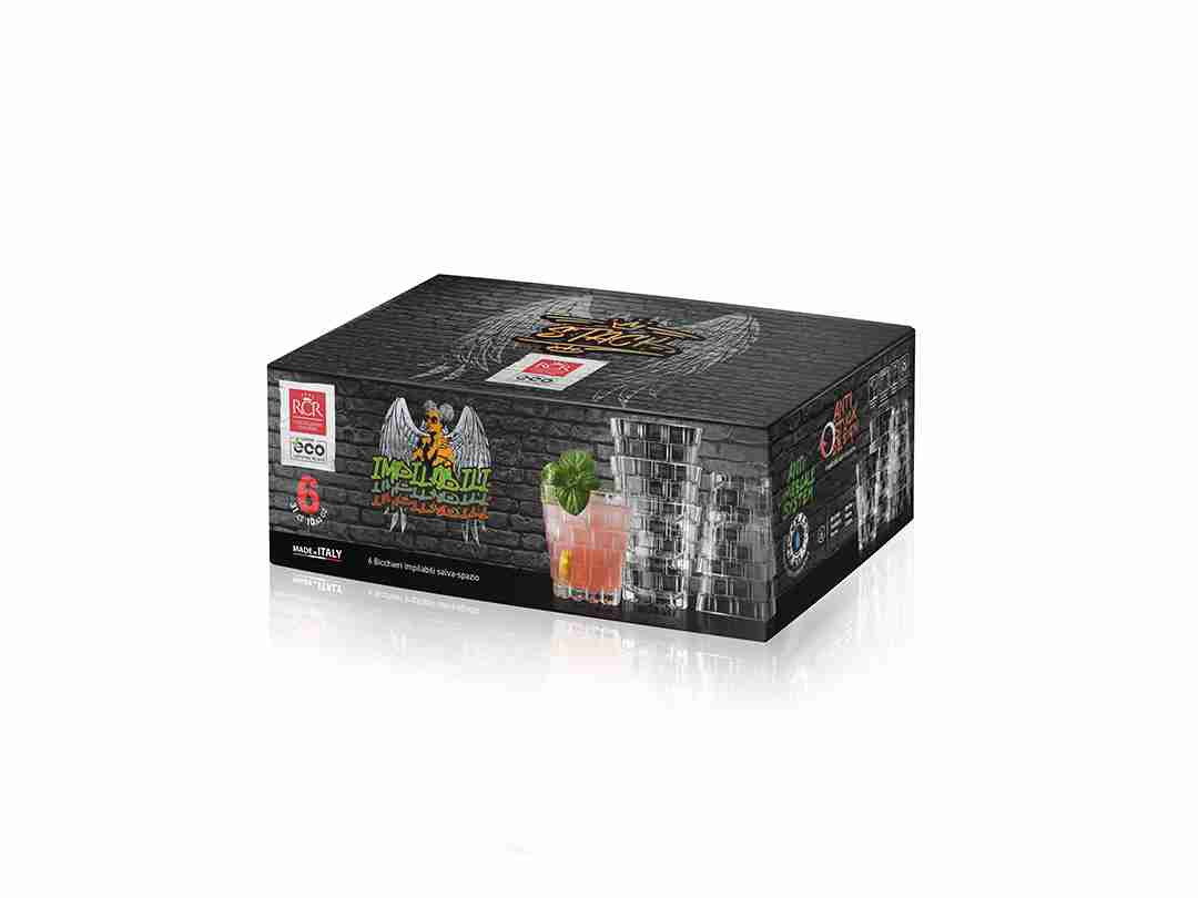 Vaso old fashioned apilable Stack 32 cl, pack de 6 - Imagen 4
