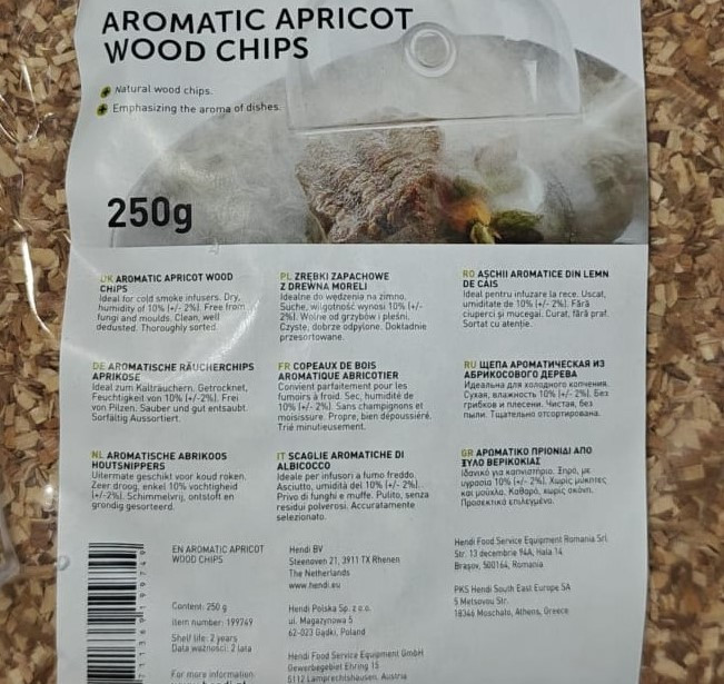 Virutas de albaricoquero para ahumar, bote de 250 ml - Imagen 2