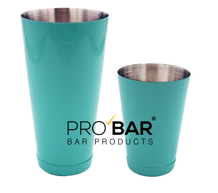 Coctelera Boston Tiffany 28 y 20 oz con contrapeso, acero inoxidable verde agua - Imagen 3