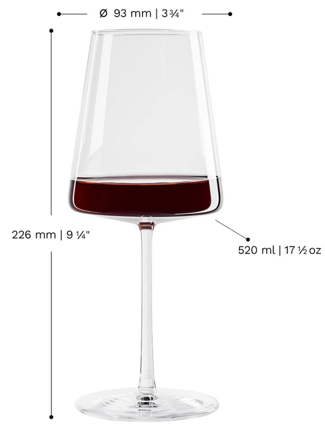 Copa de vino tinto Power 52 cl, cristal sin plomo, pack de 6 - Imagen 4