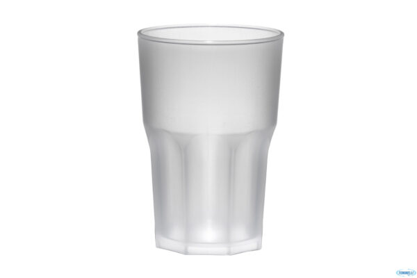 Vaso irrompible Granity Frost 40 cl, SAN blanco mate, pack de 5