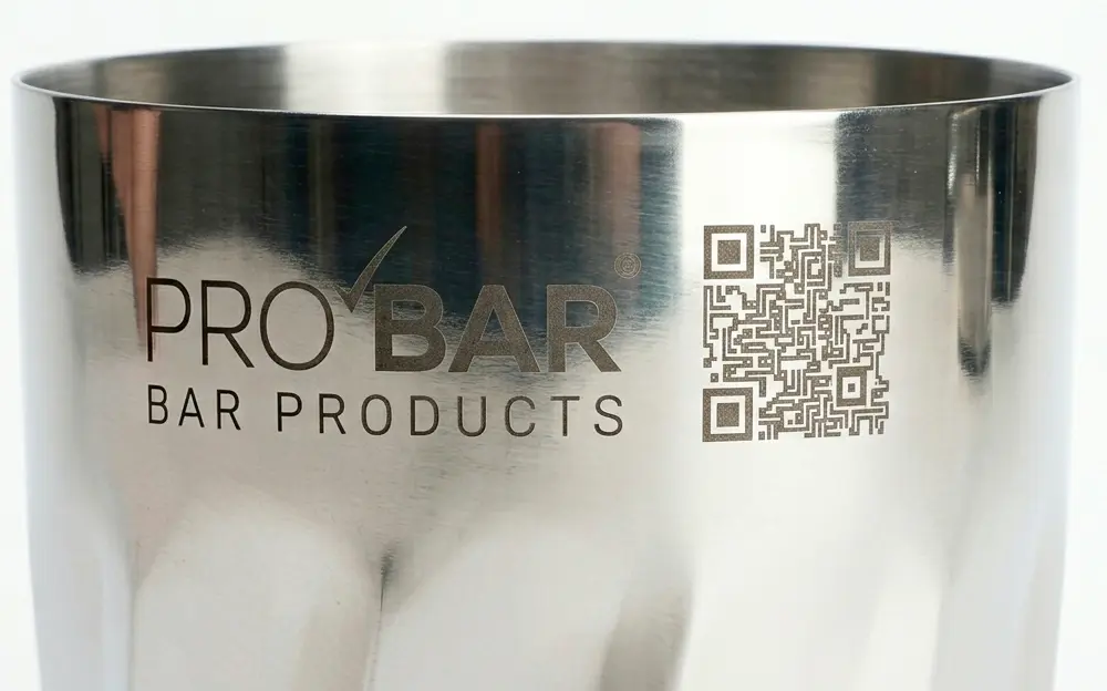 grabado láser Laser Mono: nombre o logo del local en el acero