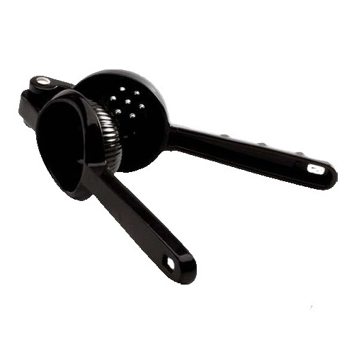 Exprimidor de aluminio negro de palanca, 21 cm