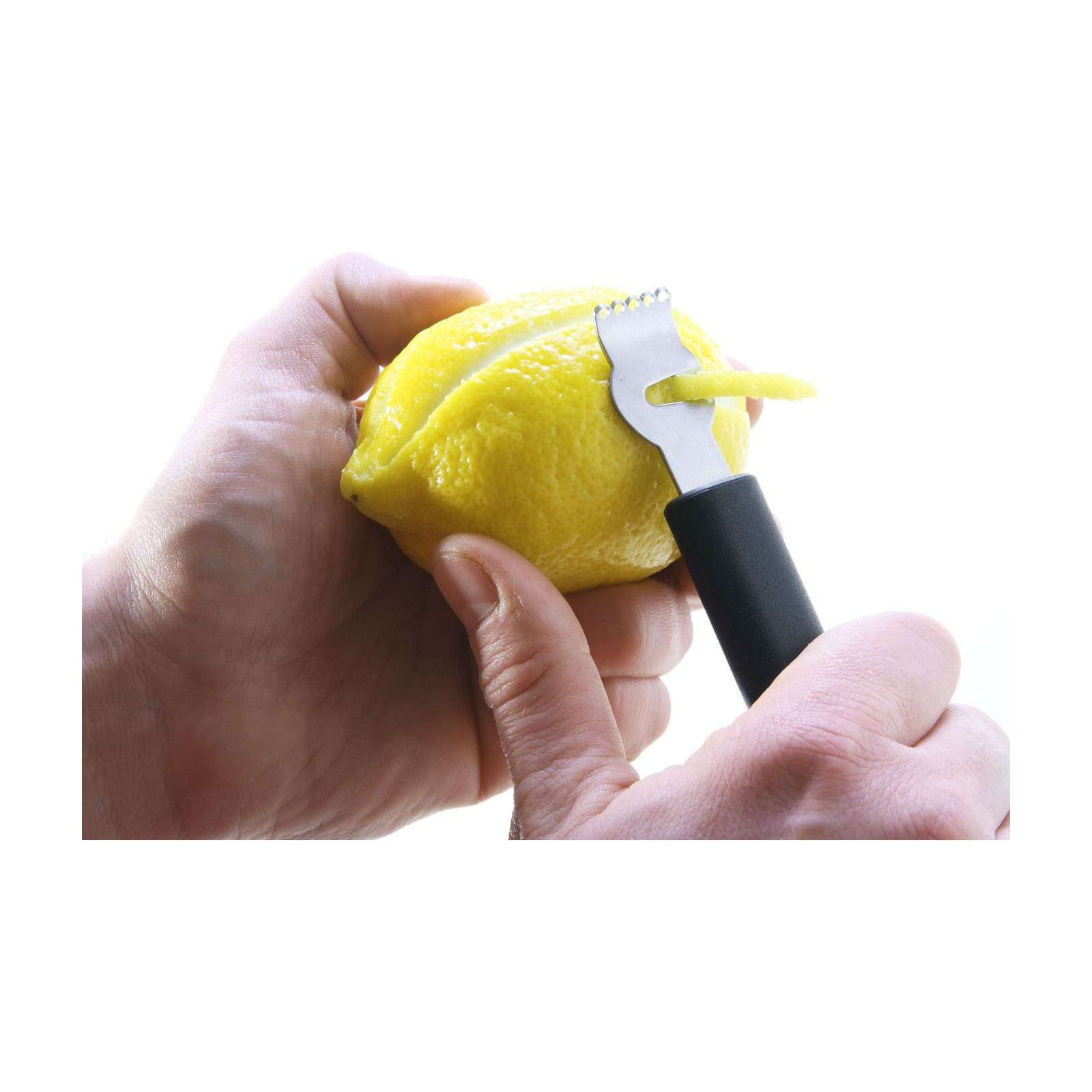 Acanalador y pelador de cítricos 2 en 1, acero inoxidable, 19 cm - Imagen 2