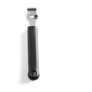 Acanalador y pelador de cítricos 2 en 1, acero inoxidable, 19 cm