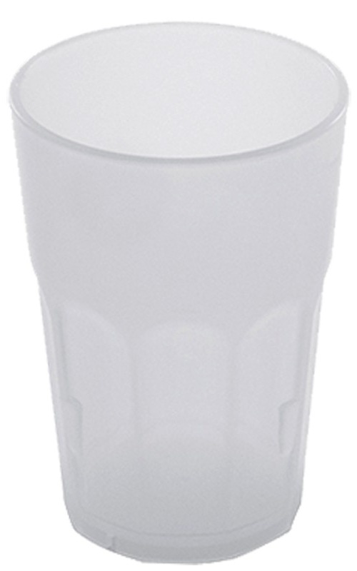 Vaso reutilizable Rock Juice 350 ml, polipropileno blanco