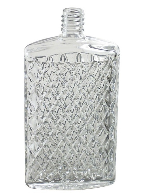 Botella Yarai 200 ml de vidrio tallado con tapón