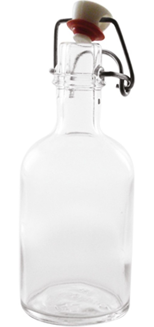 Botella hermética 100 ml, vidrio con cierre de junta