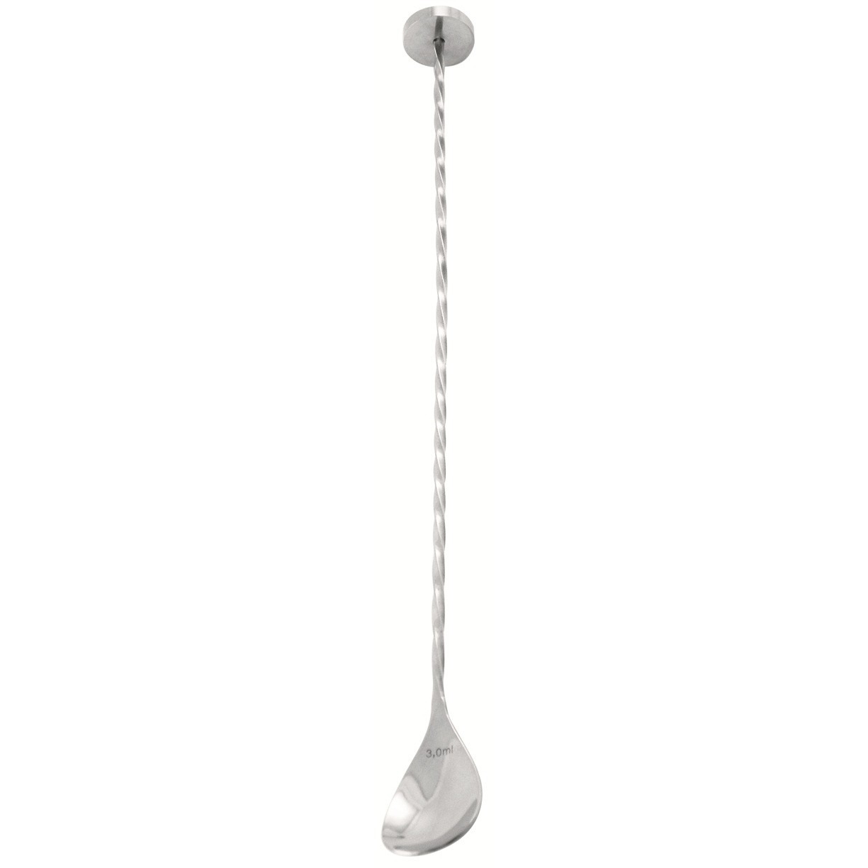Cuchara de bar con disco 35 cm, acero inoxidable