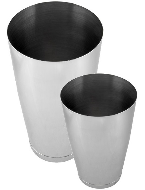 Coctelera Boston con contrapeso, tin 28 oz y half tin 20 oz, acero inoxidable