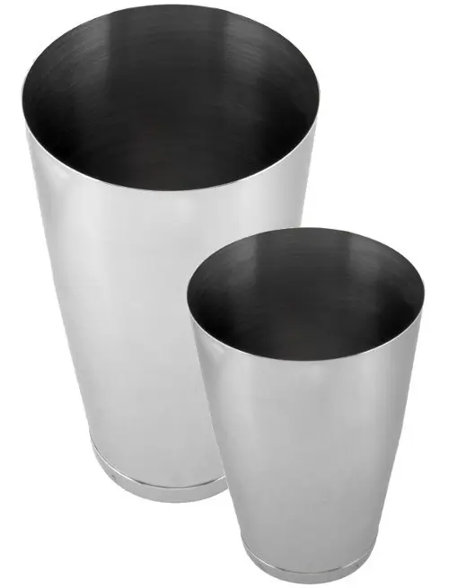 Coctelera Boston con contrapeso, tin 28 oz y half tin 20 oz, acero inoxidable