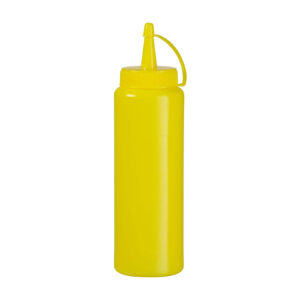Botella dosificadora amarilla de 350 ml con punta fina