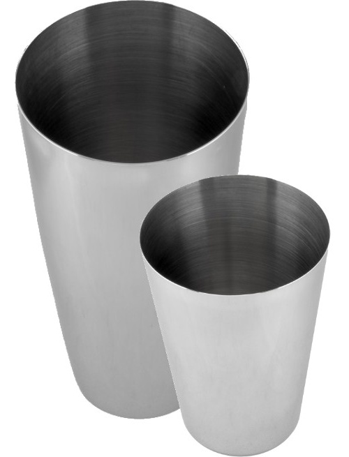 Coctelera Boston con half tin, 28 y 20 oz, acero inoxidable 18/10