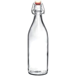 Botella hermética 1 l de vidrio para batch