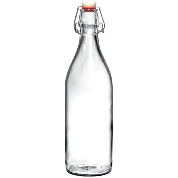 Botella hermética 0,5 l de vidrio con tapa de arco