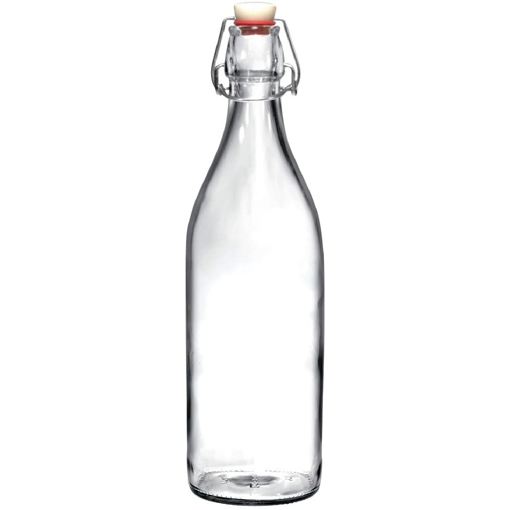 Botella hermética 0,5 l de vidrio con tapa de arco