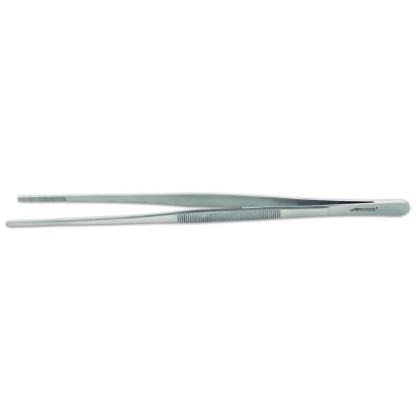 Pinza para hielo y fruta 30 cm con muelle, acero inoxidable