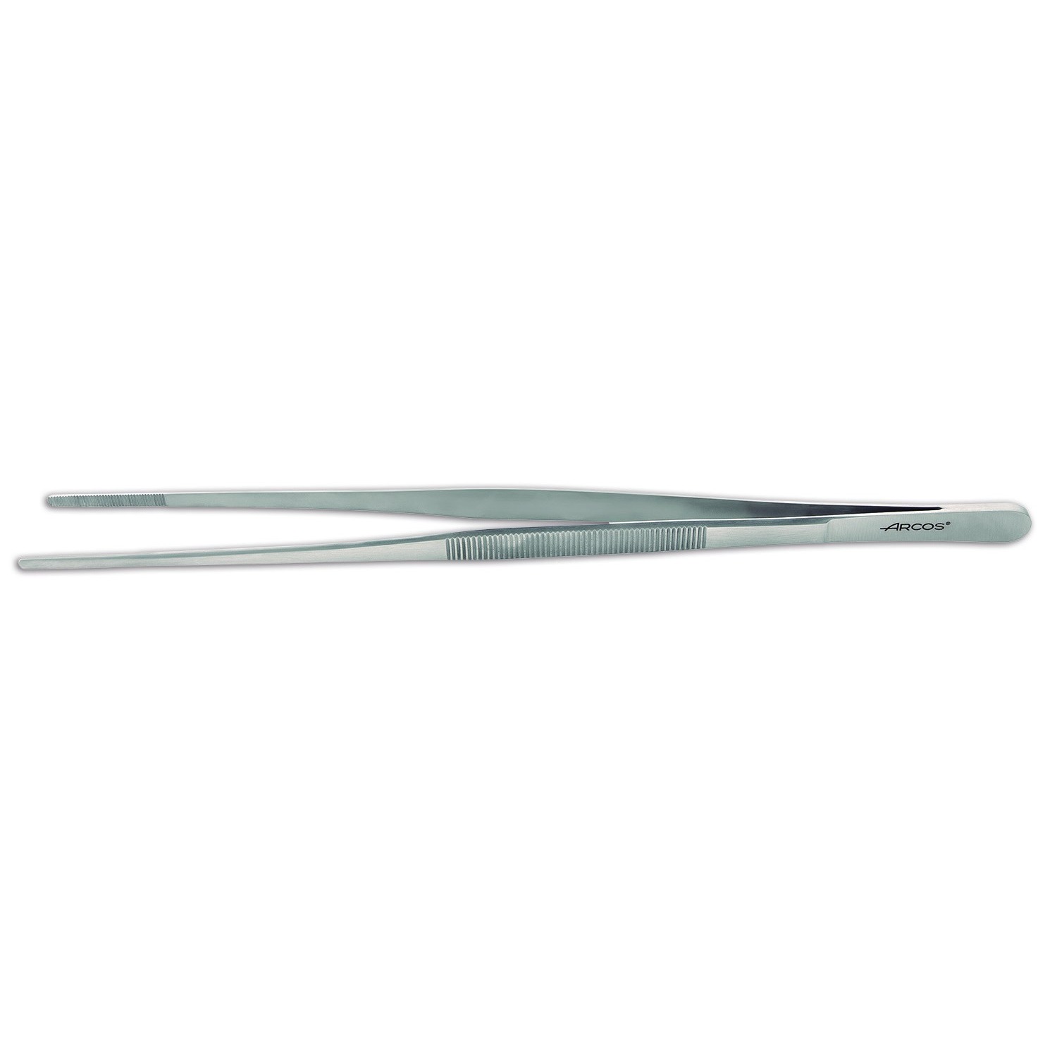 Pinza para hielo y fruta 30 cm con muelle, acero inoxidable