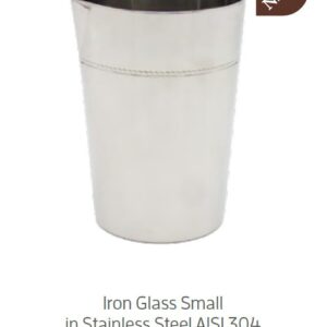 Vaso mezclador Iron de acero inoxidable, pared simple