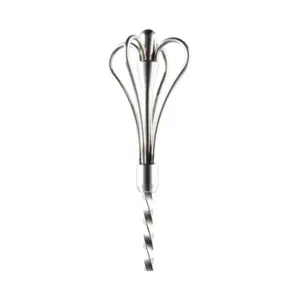 cuchara de bar corona swizzle The Bars de 45 cm con corona de cuatro arcos en la punta del mango en espiral