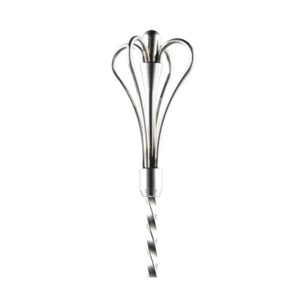 cuchara de bar corona swizzle The Bars de 45 cm con corona de cuatro arcos en la punta del mango en espiral