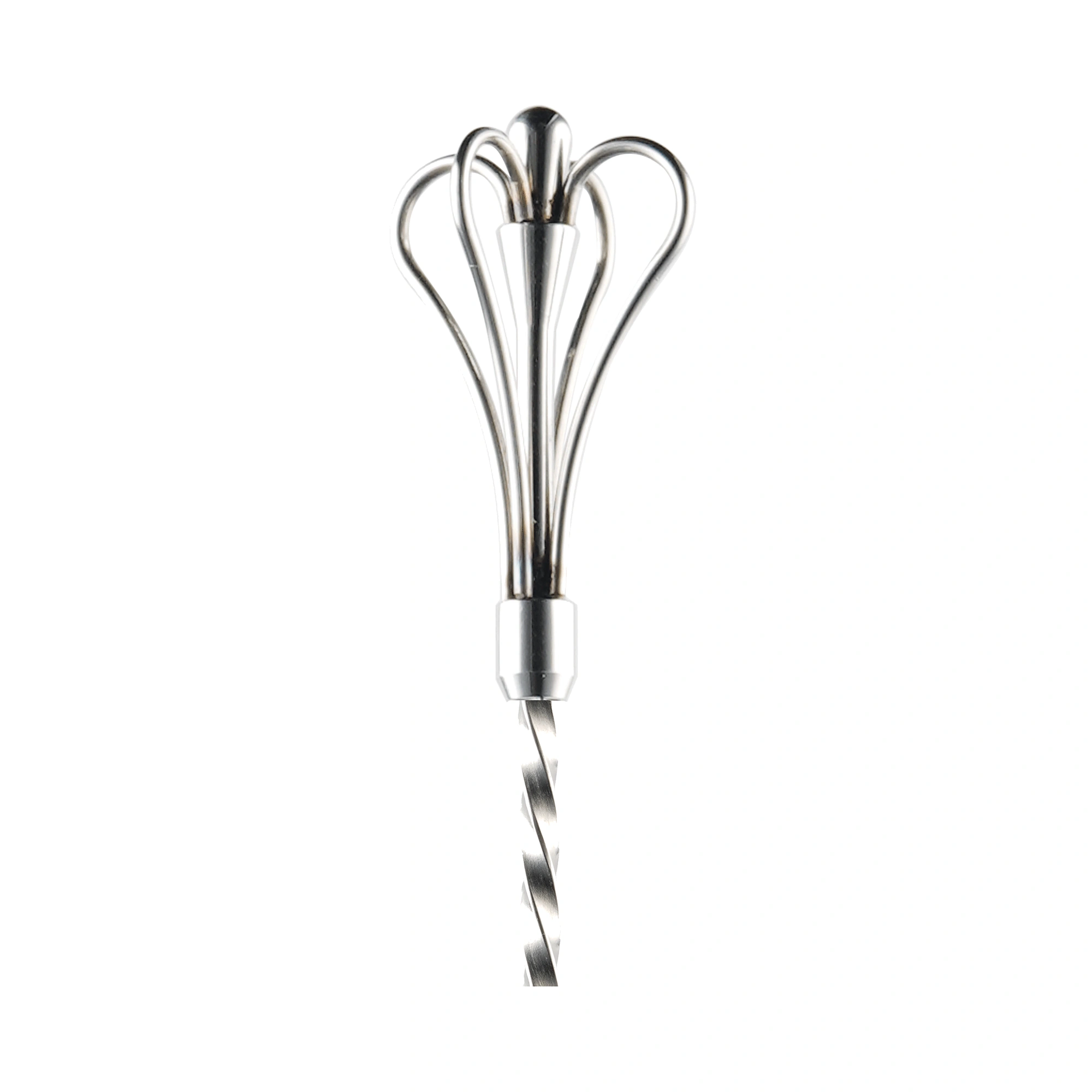 cuchara de bar corona swizzle The Bars de 45 cm con corona de cuatro arcos en la punta del mango en espiral
