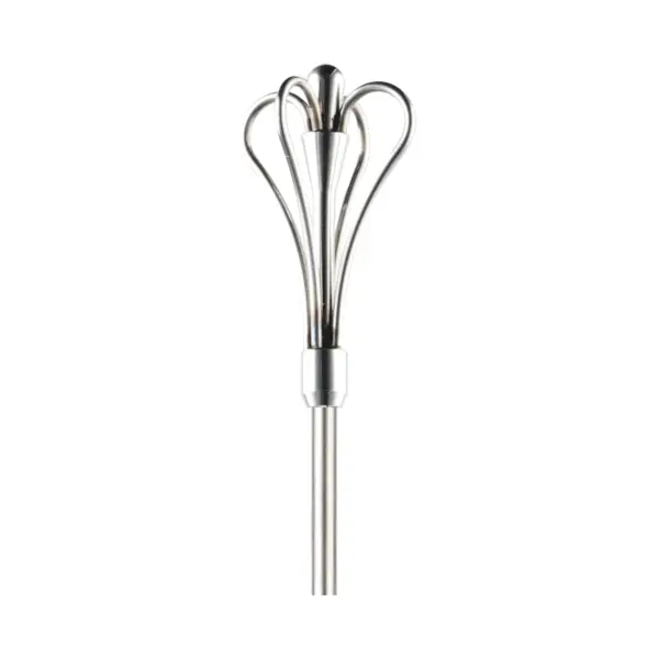 cuchara de bar swizzle The Bars con corona de cuatro arcos y mango redondo liso de 45 cm