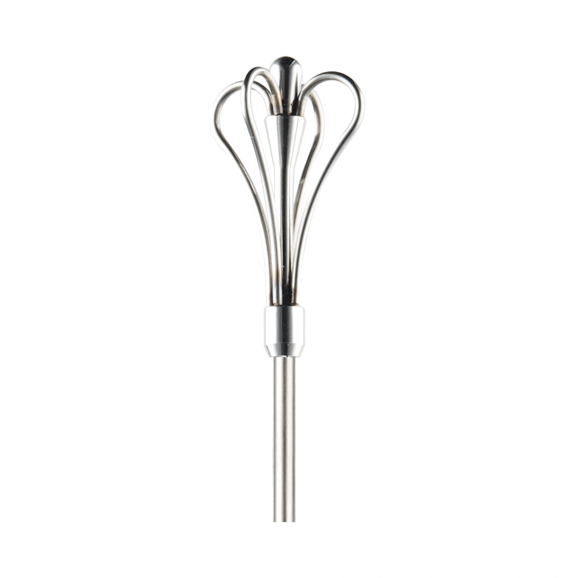 cuchara de bar swizzle The Bars con corona de cuatro arcos y mango redondo liso de 45 cm