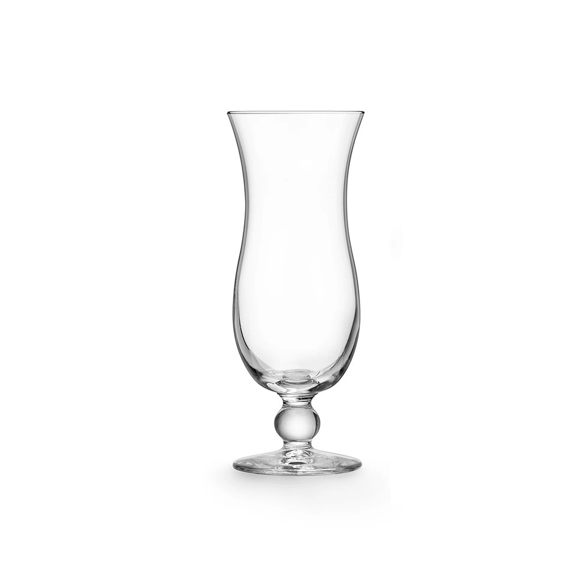 vaso huracán: copa Royal Leerdam Hurricane de 44 cl con copa alta en forma de lámpara y pie corto con nudo