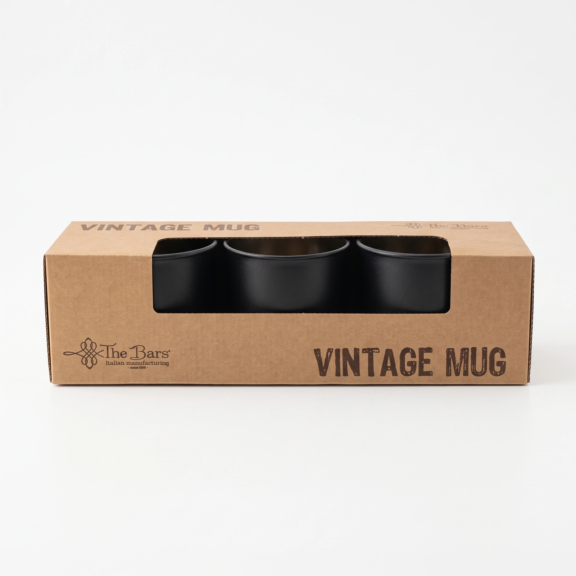 Taza esmaltada negra 45 cl de acero, pack de 3 - Imagen 3