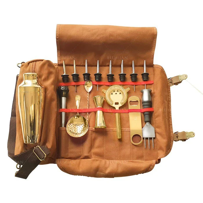 Kit de coctelería Minerva Lumian, 10 piezas con roll up - Imagen 2