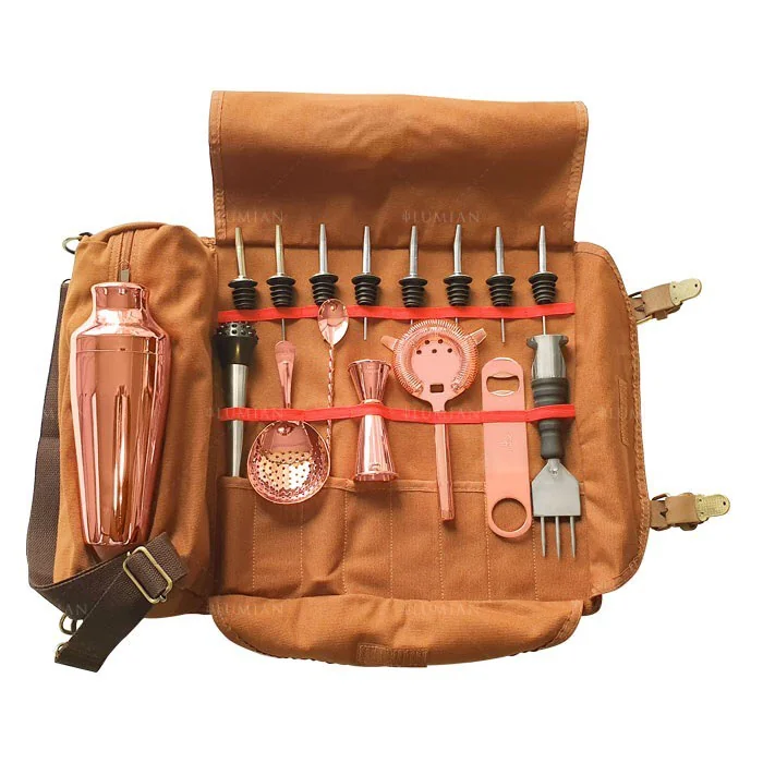 Kit de coctelería Minerva Lumian, 10 piezas con roll up - Imagen 3