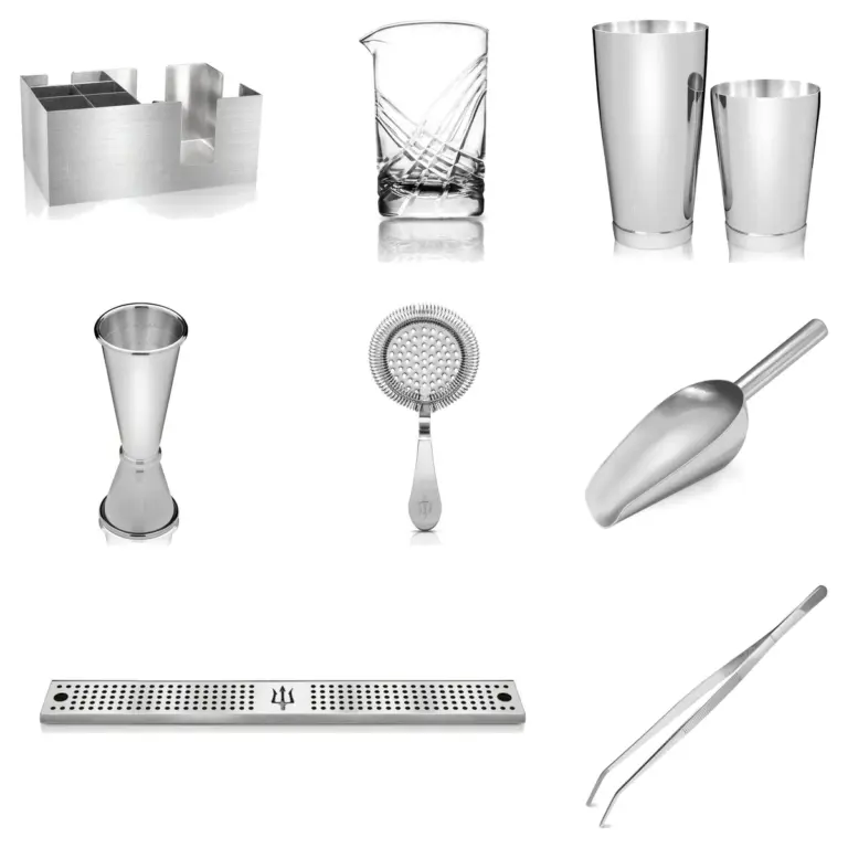 Kit de coctelería profesional Lumian, estación de bartender en 8 piezas