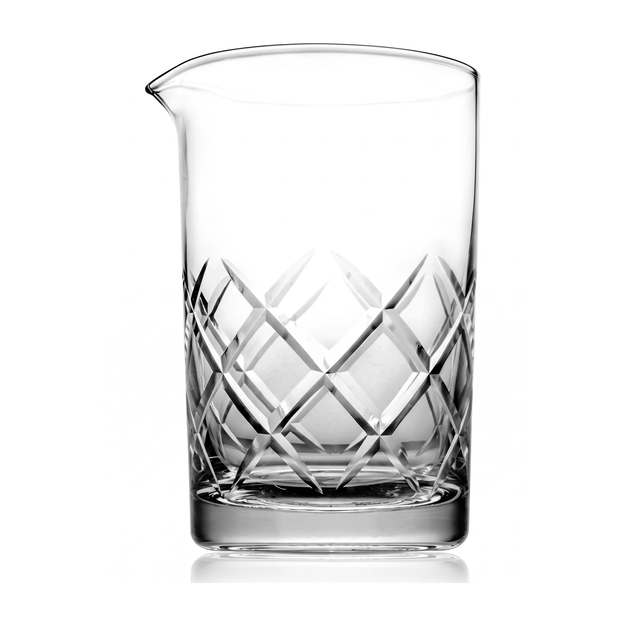 Vaso mezclador Shinto Lumian 70 cl, vidrio con relieve de rombos - Imagen 2
