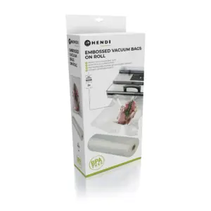 rollo de vacío 28 cm gofrado Hendi, caja de 2 rollos de 6 m