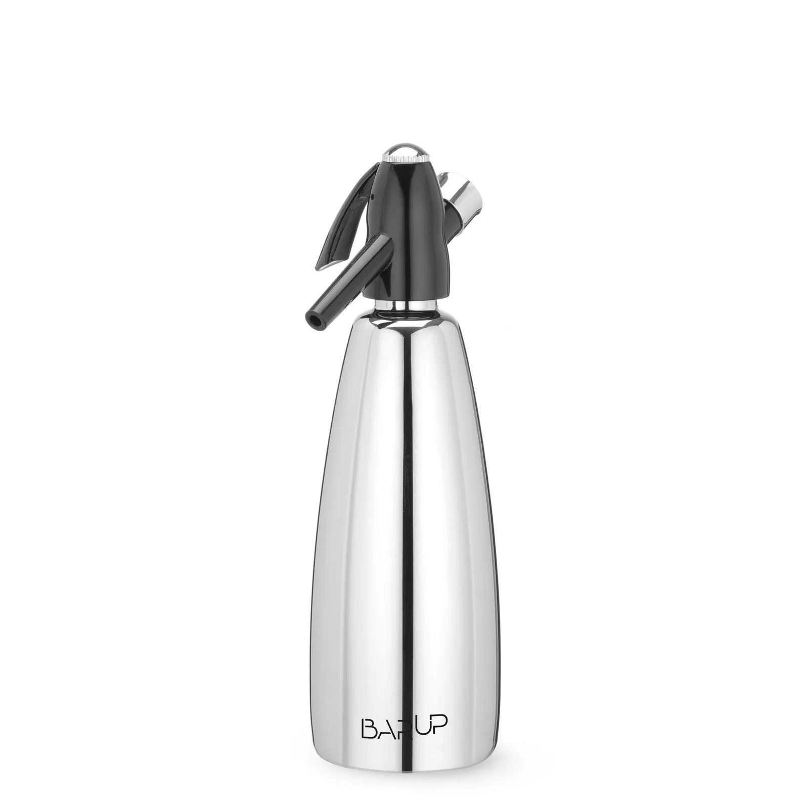 sifón de soda de acero inoxidable 1 l, 31 cm de alto