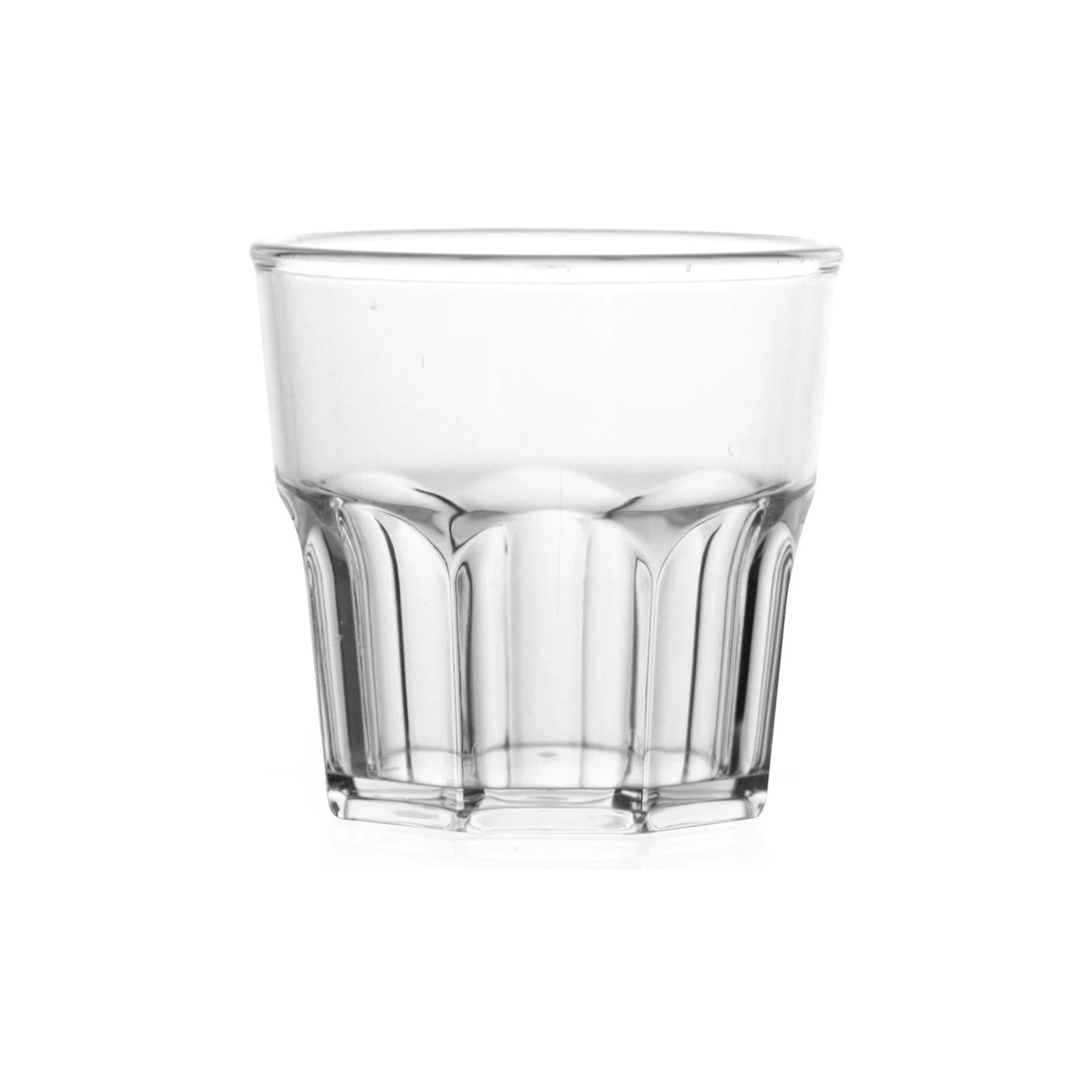 vaso irrompible Minidrink de 16 cl, bajo, en SAN transparente