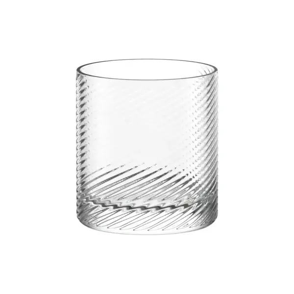 vaso de whisky Berlin de Stölzle Lausitz de 30 cl, vaso bajo cilíndrico con relieve de onda